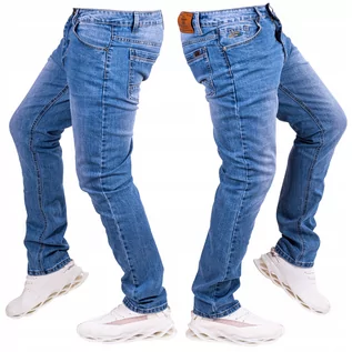 Spodnie męskie - Spodnie męskie Jeansowe klasyczne proste Lope r.34 - grafika 1