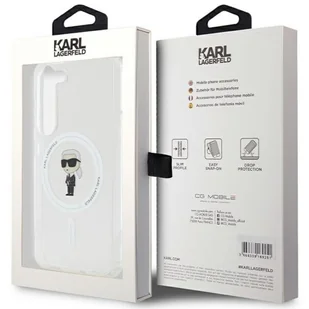Karl Lagerfeld KLHMS23SHFCKNOT S23 S911 transparent hardcase IML Ikonik MagSafe - Etui i futerały do telefonów - miniaturka - grafika 8