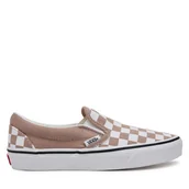 Trampki damskie - Tenisówki Vans Classic Slip-On VN000D6YE2V1 Beżowy - miniaturka - grafika 1