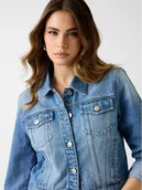 Kurtki damskie - Guess Kurtka przejściowa 181132 Niebieski Classic Fit - miniaturka - grafika 1