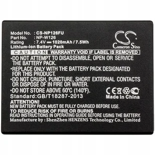 Cameron Sino Fuji NP-W126 1020mAh 7.55Wh Li-Ion 7.4V Cameron Sino) - Akumulatory do aparatów dedykowane - miniaturka - grafika 1