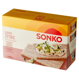 Sonko Pieczywo Lekkie żytnie 170 g - Pieczywo chrupkie - miniaturka - grafika 1