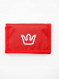 Materiałowy Portfel Sportowy Zamykany Czerwony Jigga Wear Simple Crown uni - Portfele - miniaturka - grafika 1