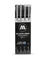 Markery permanentne - Molotow mołotow blackliner blackliner 4er etui Set i MO200486 - miniaturka - grafika 1