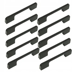 10 x Uchwyt meblowy czarny 96 mm uchwyty do szafek szuflad do mebli - Meble modułowe i akcesoria - miniaturka - grafika 1