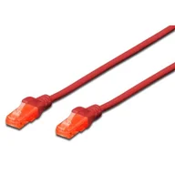 Patchcordy - Digitus Patchcord UTP, CAT.6, czerwony, 2m DK-1612-020/R - miniaturka - grafika 1