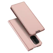 Etui i futerały do telefonów - Dux Ducis Skin Pro kabura etui pokrowiec z klapką Xiaomi Redmi K40 Pro+ / K40 Pro / K40 / Poco F3 różowy - miniaturka - grafika 1