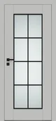 Drzwi wewnętrzne - Dre Drzwi Wewnętrzne Z Szybą Estra 8 Okleina Jasna Szara Mat - miniaturka - grafika 1
