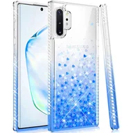 Etui i futerały do telefonów - Etui IPHONE 12 PRO MAX Diamond Liquid Przelewany Brokat niebieskie - miniaturka - grafika 1