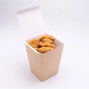 Kubełek papierowy na kurczaka 145x110mm 100szt - Opakowania gastronomiczne - miniaturka - grafika 1