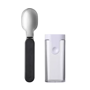 łyżka składana ellipse nordic black 107645541100 kod: 107645541100 + Sprawdź na SuperWnetrze.pl - Łyżki - miniaturka - grafika 1