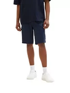 Spodenki damskie - TOM TAILOR Męskie Szorty bermudy 1035043, 31340 - Navy Diamond Structure, 32 - miniaturka - grafika 1