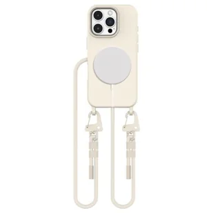 Etui TECH-PROTECT MagNecklace MagSafe do Apple iPhone 16 Pro Max Kremowy - Etui i futerały do telefonów - miniaturka - grafika 1