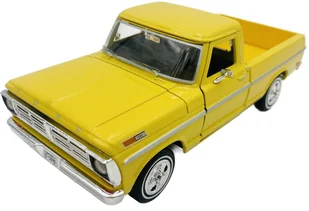 Ford F-100 Pickup 1972 1:24 Motormax 79384 żółty - Samochody i pojazdy dla dzieci - miniaturka - grafika 1