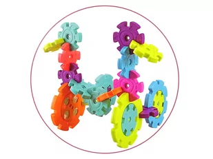 Klocki Konstrukcyjne Płatki Śniegu 120 Elementów - Klocki - miniaturka - grafika 3