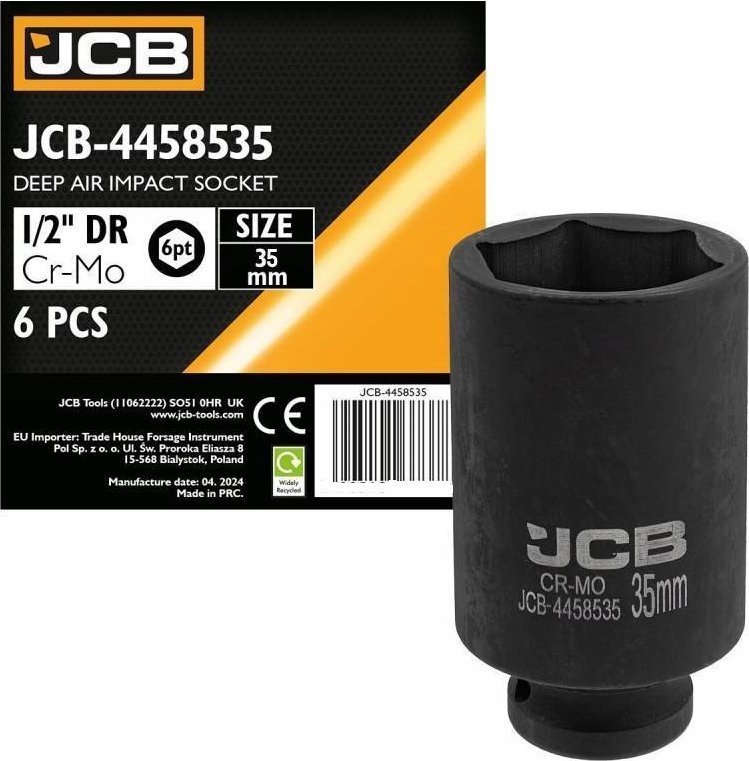 JCB Nasadka udarowa głęboka 1/2