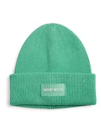 Czapki damskie - Pieces Czapka dzianinowa w kolorze zielonym - miniaturka - grafika 1
