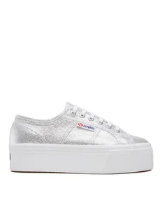 Superga Tenisówki 2790 Lame S61174W Srebrny - Trampki damskie - miniaturka - grafika 1