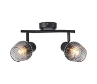 Lampy sufitowe - Prezent 14101 - Oświetlenie punktowe OASIS 2xE27/60W/230V czarny/dymny - miniaturka - grafika 1