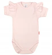 Body dla niemowląt - Body KRÓTKI rękaw z FALBANKĄ RÓŻOWE r 98 KLEKLE - miniaturka - grafika 1