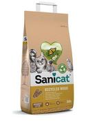 Żwirek dla kotów - SANICAT Pellet drewniany z recyklingu 20l - miniaturka - grafika 1