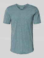 Koszulki męskie - T-shirt o kroju regular fit z czystej bawełny model ‘BENNE LONGY’ - miniaturka - grafika 1