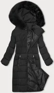 Kurtki damskie - Zimowa kurtka damska z kapturem J Style czarna (16M9126-392) - J STYLE - miniaturka - grafika 1
