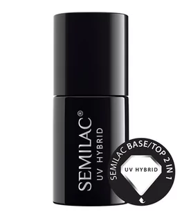 Semilac Base/Top 2in1 baza i top 7ml - Kosmetyki do stylizacji włosów - miniaturka - grafika 1
