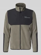 Kurtki męskie - Kurtka polarowa ze stójką i kieszeniami zapinanymi na zamek błyskawiczny - miniaturka - grafika 1