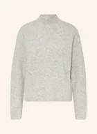 Swetry damskie - Boss Sweter Flondassy Z Dodatkiem Alpaki grau - BOSS - miniaturka - grafika 1