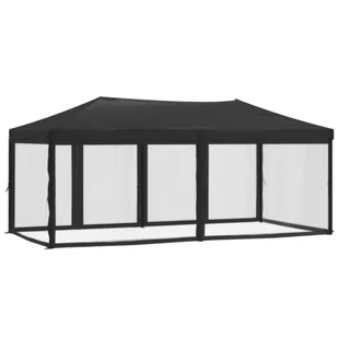 Składany namiot imprezowy ze ściankami, antracytowy, 3x6 m - Pawilony ogrodowe - miniaturka - grafika 6