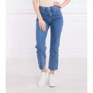 Spodnie damskie - Calvin Klein Jeansy | Straight fit - miniaturka - grafika 1