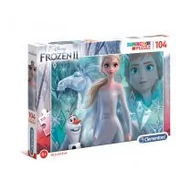 Puzzle - Puzzle 104 el. Supercolor. Frozen 2 Clementoni - miniaturka - grafika 1