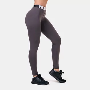 Spodnie sportowe damskie - NEBBIA Legginsy damskie Squat Hero Scrunch Butt Marron M - grafika 1