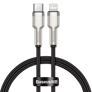 Baseus Cafule Metal Data kabel USB Typ C - Lightning 20 W Power Delivery 0,25 m czarny - Kable USB - miniaturka - grafika 1