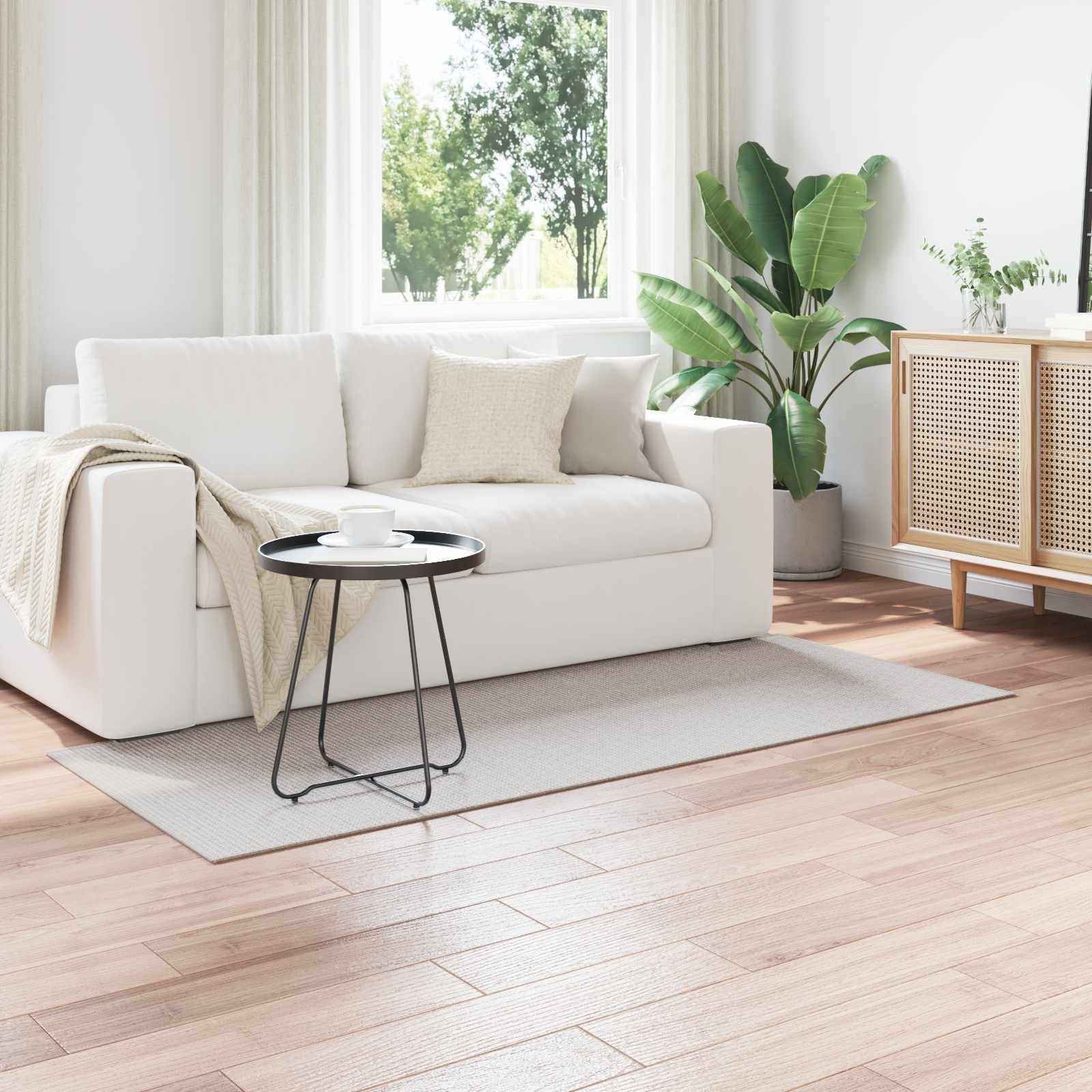 vidaXL Dywany pokojowe HUARTE Kremowy i szary 150 x 80 cm Poliester