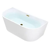 Wanny - Wanna wolnostojąca przyścienna złote wykończenie 140 cm Lena Hydrosan - miniaturka - grafika 1