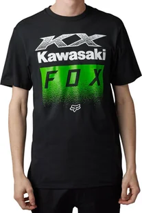t-shirt męski FOX (KAWASAKI) FOX TEE Black - Koszulki męskie - miniaturka - grafika 1