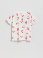 Koszulki dla dziewczynek - Reserved - Świąteczny t-shirt z nadrukiem - wielobarwny - miniaturka - grafika 1