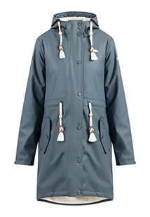 Schmuddelwedda płaszcz przeciwdeszczowy damski, niebieski/szary, S - Kurtki damskie - miniaturka - grafika 1