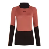 Koszulki i topy damskie - Koszulka damska Icebreaker Merino 200 Oasis Sonebula LS High Neck Bitterswee/Cedar/Felds/Cb S - miniaturka - grafika 1