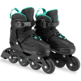 Rolki SPOKEY Matty ( 39-42) Czarno-zielony - Rolki - miniaturka - grafika 1
