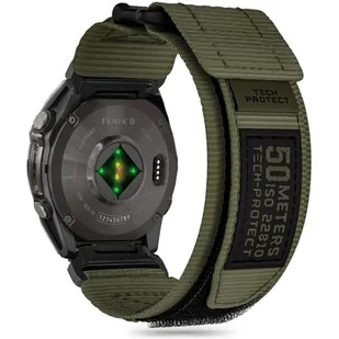 Pasek TECH-PROTECT Scout Pro do Garmin Fenix 5X/5X Plus/6X/6X Pro/7X/8 (51 mm) Zielony - Akcesoria do smartwatchy - miniaturka - grafika 1