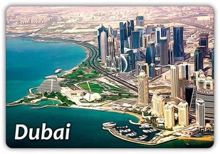 DUBAJ - Emiraty - Panorama - Port Marina - Magnes na lodówkę - Magnesy - miniaturka - grafika 1