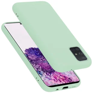 Pokrowiec Do Samsung Galaxy A71 4G Etui w LIQUID JASNO ZIELONY TPU Silikon Case Cover Obudowa Ochronny Cadorabo - Etui i futerały do telefonów - miniaturka - grafika 1
