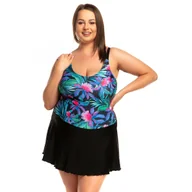 Stroje kąpielowe - Strój damski ze spódniczką Palmy 4XL - miniaturka - grafika 1