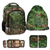 Zestawy szkolne - Zestaw szkolny 3-elementowy Game Paso zielony dla chłopca klasa 1 - miniaturka - grafika 1