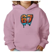 Bluzy dla dziewczynek - BLUZA DZIECIĘCA 67 SIX SEVEN VIRAL KOSZYKÓWKA 110-116 CHŁOPIĘCA DZIEWCZĘCA - miniaturka - grafika 1