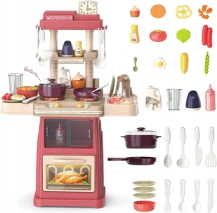 ZESTAW KUCHNIA 30-CZĘŚCIOWY KUCHENNY PREZENT ŚWIĄTECZNY DLA DZIEWCZYNEK - Zabawki AGD - miniaturka - grafika 1