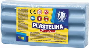 Astra Plastelina Luzem 1Kg Niebieska Jasna - Masy plastyczne - miniaturka - grafika 1